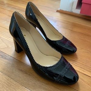 Kate spade black chunky heel
